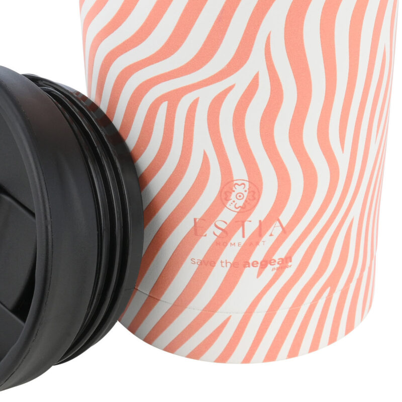 ESTIA HOME ART ΘΕΡΜΟΣ TRAVEL MUG SAVE THE AEGEAN 350ml SOFT RIPPLE - Image 3