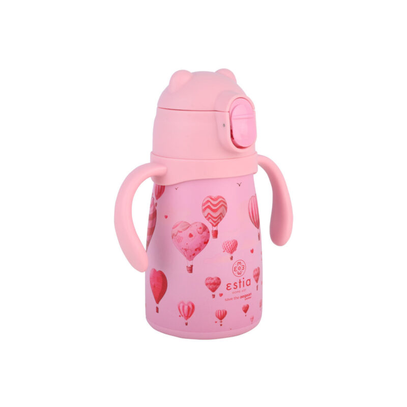 ESTIA HOME ART ΘΕΡΜΟΣ ΠΑΙΔΙΚΟ BUBBLE BOTTLE SAVE THE AEGEAN 300ml LOVE ASCEND - Image 2