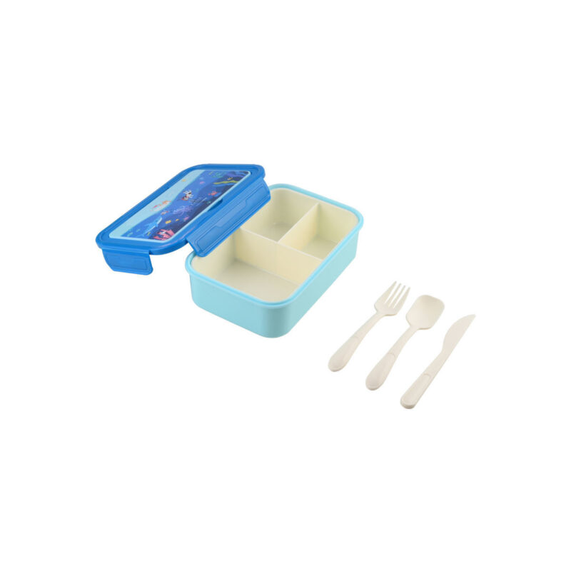 ESTIA HOME ART ΠΑΙΔΙΚΟ ΦΑΓΗΤΟΔΟΧΕΙΟ SAVE THE AEGEAN 1400ml ΜΕ 3 ΘΗΚΕΣ OCEAN PLAY - Image 2