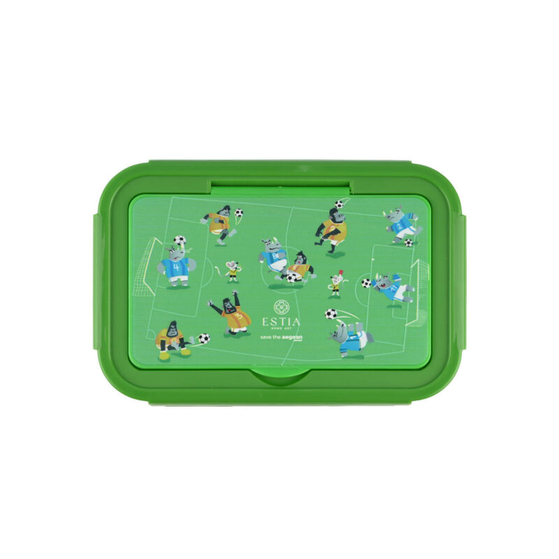 ESTIA HOME ART ΠΑΙΔΙΚΟ ΦΑΓΗΤΟΔΟΧΕΙΟ SAVE THE AEGEAN 1400ml ΜΕ 3 ΘΗΚΕΣ JUNGLE KICK
