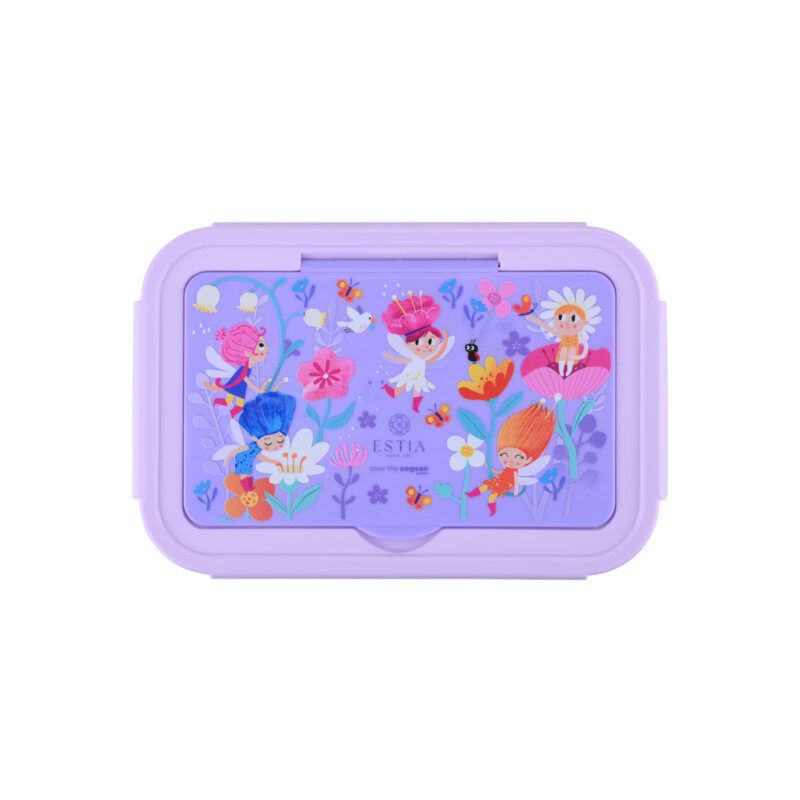 ESTIA HOME ART ΠΑΙΔΙΚΟ ΦΑΓΗΤΟΔΟΧΕΙΟ SAVE THE AEGEAN 1400ml ΜΕ 3 ΘΗΚΕΣ FAIRY TALES