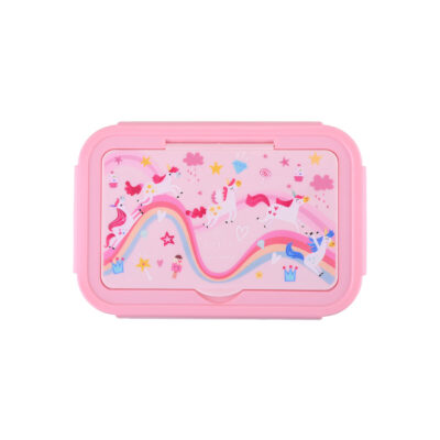ESTIA HOME ART ΠΑΙΔΙΚΟ ΦΑΓΗΤΟΔΟΧΕΙΟ SAVE THE AEGEAN 1400ml ΜΕ 3 ΘΗΚΕΣ RAINBOW DREAMS