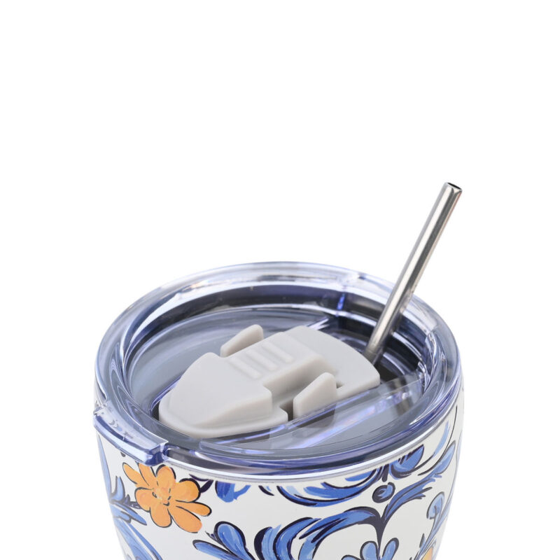 ESTIA HOME ART ΘΕΡΜΟΣ COFFEE MUG SAVE THE AEGEAN 350ml AMALFI COAST - Image 2