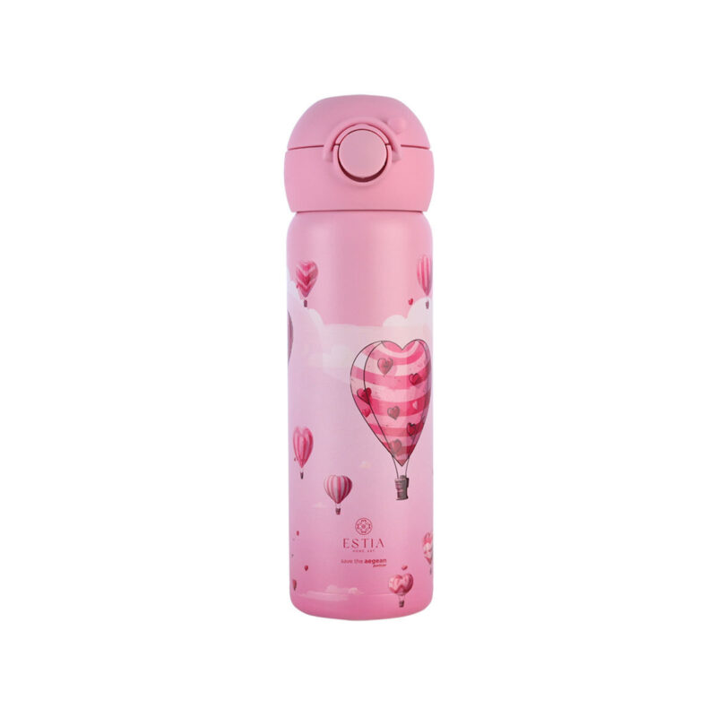 ESTIA HOME ART ΘΕΡΜΟΣ ΠΑΙΔΙΚΟ WONDER BOTTLE SAVE THE AEGEAN 500ml LOVE ASCEND