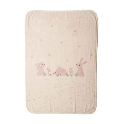 ΒΡΕΦΙΚΗ ΚΟΥΒΕΡΤΑ ΚΟΥΝΙΑΣ COUNTRY BUNNY 100Χ140 NEF-NEF HOMEWARE IVORY