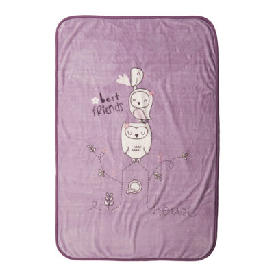 ΒΡΕΦΙΚΗ ΚΟΥΒΕΡΤΑ ΚΟΥΝΙΑΣ BEST FRIENDS 100Χ140 NEF-NEF HOMEWARE LILAC