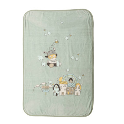 ΒΡΕΦΙΚΗ ΚΟΥΒΕΡΤΑ ΑΓΚΑΛΙΑΣ IN THE CITY 75X100 NEF-NEF HOMEWARE MISTY BLUE