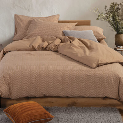 ΣΕΤ ΣΕΝΤΟΝΙΑ ΥΠΕΡΔΙΠΛΑ SUSPEN 240Χ270 NEF-NEF HOMEWARE CARAMEL