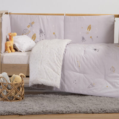 ΒΡΕΦΙΚΟ ΠΑΠΛΩΜΑ MY UNIVERSE 110Χ140 NEF-NEF HOMEWARE GREY