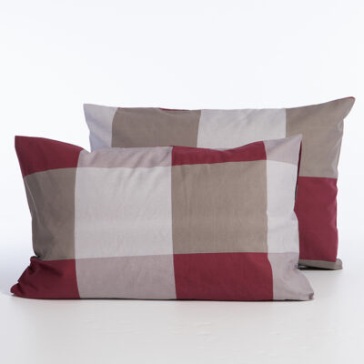 ΜΑΞΙΛΑΡΟΘΗΚΗ CASUAL CHECK 52Χ72 NEF-NEF HOMEWARE BORDO