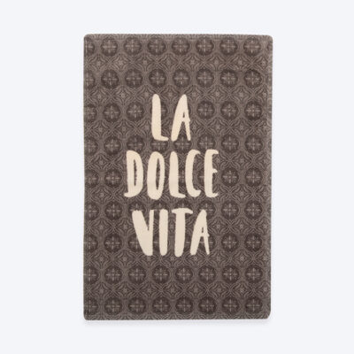 ΠΟΤΗΡΟΠΑΝΟ ΒΕΛΟΥΤΕ LA DOLCE VITA 40Χ60 NEF-NEF HOMEWARE GREY