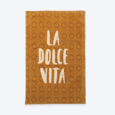 ΠΟΤΗΡΟΠΑΝΟ ΒΕΛΟΥΤΕ LA DOLCE VITA 40Χ60 NEF-NEF HOMEWARE MUSTARD