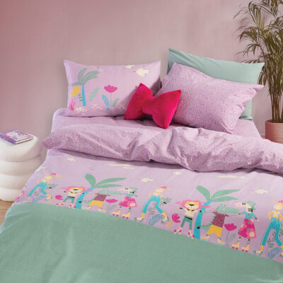 ΠΑΙΔΙΚΗ ΣΕΤ ΠΑΠΛΩΜΑΤΟΘΗΚΗ ΜΟΝΗ ROLLER FRIENDS 160Χ240 NEF-NEF HOMEWARE PURPLE