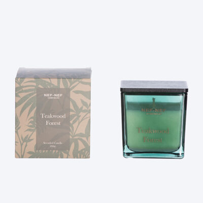 ΑΡΩΜΑΤΙΚΟ ΚΕΡΙ TEAKWOOD FOREST 25 200gr NEF-NEF HOMEWARE GREEN