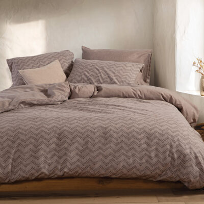 ΣΕΤ ΠΑΠΛΩΜΑΤΟΘΗΚΗ ΥΠΕΡΔΙΠΛΗ OTRANDO 240X230 NEF-NEF HOMEWARE MOCCA