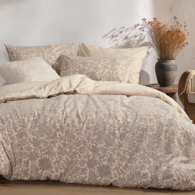 ΣΕΤ ΣΕΝΤΟΝΙΑ ΥΠΕΡΔΙΠΛΑ ISSUAL 240X260 NEF-NEF HOMEWARE GREY