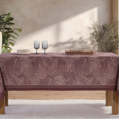 ΤΡΑΠΕΖΟΜΑΝΤΗΛΟ FERN 140X180 NEF-NEF HOMEWARE BORDO