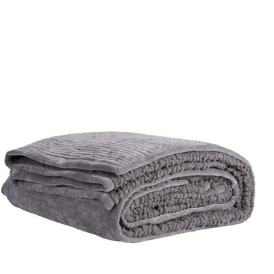 ΚΟΥΒΕΡΛΙ ΥΠΕΡΔΙΠΛΟ ELEMENTS-BRAVE 230X240 NEF-NEF HOMEWARE GREY