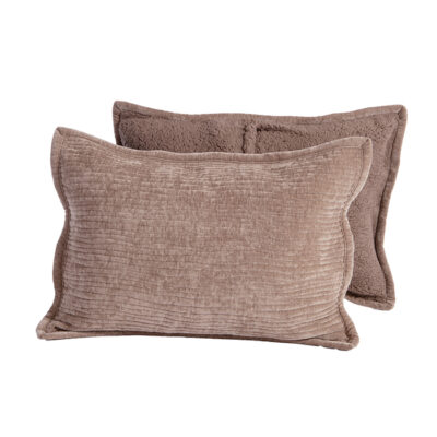 ΜΑΞΙΛΑΡΟΘΗΚΗ ELEMENTS-BRAVE ΣΕΤ 2 ΤΜΧ 52Χ72 NEF-NEF HOMEWARE MOCCA