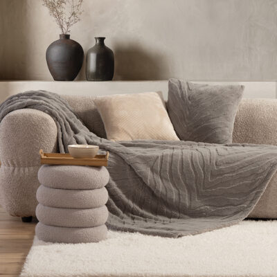 ΡΙΧΤΑΡΙ ΠΟΛΥΘΡΟΝΑΣ BERIEN 130X180 NEF-NEF HOMEWARE GREY