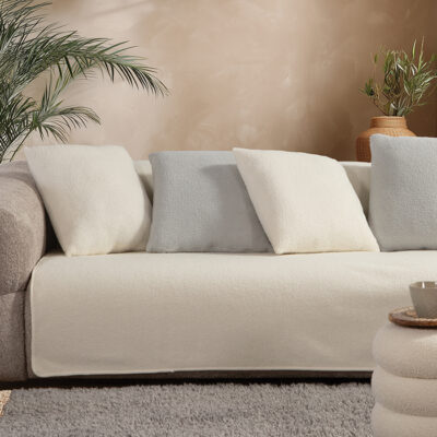 ΡΙΧΤΑΡΙ ΤΡΙΘΕΣΙΟΥ ΚΑΝΑΠΕ BREDA 180Χ300 NEF-NEF HOMEWARE ECRU