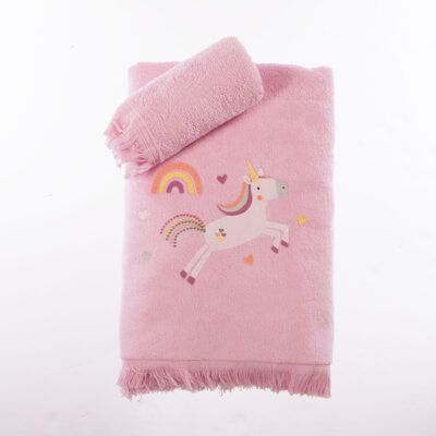 ΠΑΙΔΙΚΕΣ ΠΕΤΣΕΤΕΣ ΣΕΤ 2TMX UNICORNS STYLE NEF-NEF HOMEWARE PINK