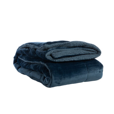 ΚΟΥΒΕΡΤΟΠΑΠΛΩΜΑ ΜΟΝΟ SINGULAR 24 160Χ220 NEF-NEF HOMEWARE BLUE
