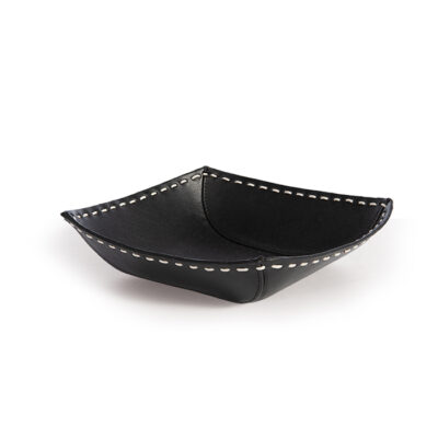 ΚΑΛΑΘΙ LETHAL 20X20X7 ΜΕ ΥΦΗ ΔΕΡΜΑΤΟΣ NEF-NEF HOMEWARE BLACK