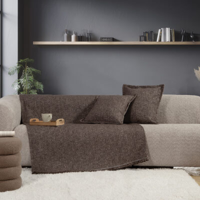 ΡΙΧΤΑΡΙ ΤΡΙΘΕΣΙΟΥ ΚΑΝΑΠΕ ALAMO 25 170X300 NEF-NEF HOMEWARE BROWN
