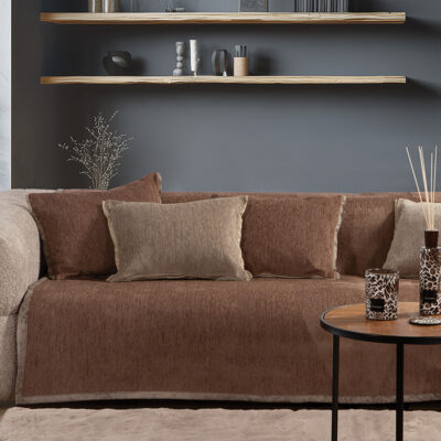 ΡΙΧΤΑΡΙ ΤΡΙΘΕΣΙΟΥ ΚΑΝΑΠΕ NEW TANGER 180X300 NEF-NEF HOMEWARE BROWN/ECRU