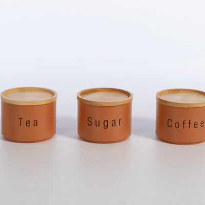 ΔΟΧΕΙΟ ΑΠΟΗΘΗΚΕΥΣΗΣ ΣΕΤ 3 ΤΜΧ COFFEE-TEA-SUGAR NEF-NEF HOMEWARE TERRA