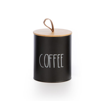 ΔΟΧΕΙΟ ΓΙΑ ΚΑΦΕ COFFEE 10.4X10.4X13 NEF-NEF HOMEWARE BLACK