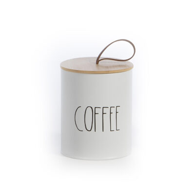 ΔΟΧΕΙΟ ΓΙΑ ΚΑΦΕ  COFFEE 10.4X10.4X13 NEF-NEF HOMEWARE WHITE