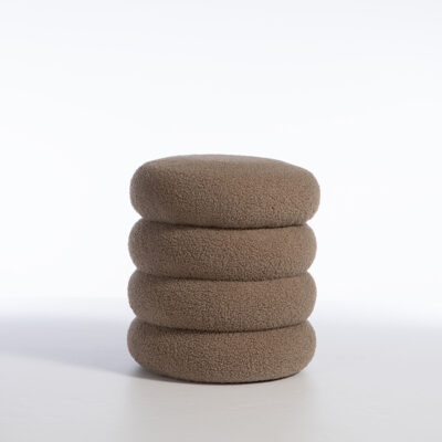 ΜΠΟΥΚΛΕ ΣΚΑΜΠΟ STOOL 35X40 NEF-NEF HOMEWARE MOCCA