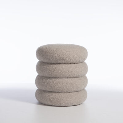 ΜΠΟΥΚΛΕ ΣΚΑΜΠΟ STOOL 35X40 NEF-NEF HOMEWARE GREY