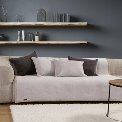 ΡΙΧΤΑΡΙ ΤΡΙΘΕΣΙΟΥ ΚΑΝΑΠΕ NEW TANGER 180X300 NEF-NEF HOMEWARE N.L.GREY/ECRU