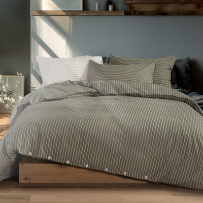 ΣΕΤ ΣΕΝΤΟΝΙΑ ΒΑΜΒΑΚΕΡΑ KING SIZE NAUTICA - NAU COAST 280Χ270 NEF-NEF HOMEWARE GREEN