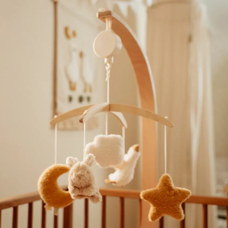 LITTLE DUTCH ΜΟΜΠΙΛΕ ΚΡΕΒΑΤΙΟΥ NEWBORN NATURALS FSC - Image 9
