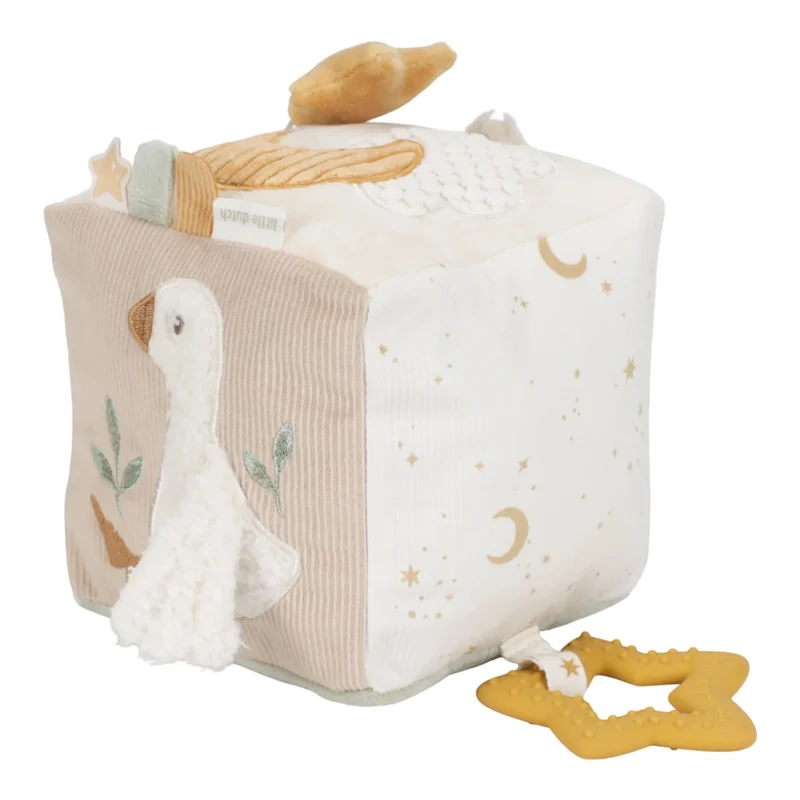LITTLE DUTCH ΥΦΑΣΜΑΤΙΝΟΣ ΚΥΒΟΣ ΔΡΑΣΤΗΡΙΟΤΗΤΩΝ NEWBORN NATURALS GRS - Image 10