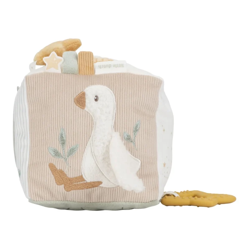 LITTLE DUTCH ΥΦΑΣΜΑΤΙΝΟΣ ΚΥΒΟΣ ΔΡΑΣΤΗΡΙΟΤΗΤΩΝ NEWBORN NATURALS GRS - Image 3