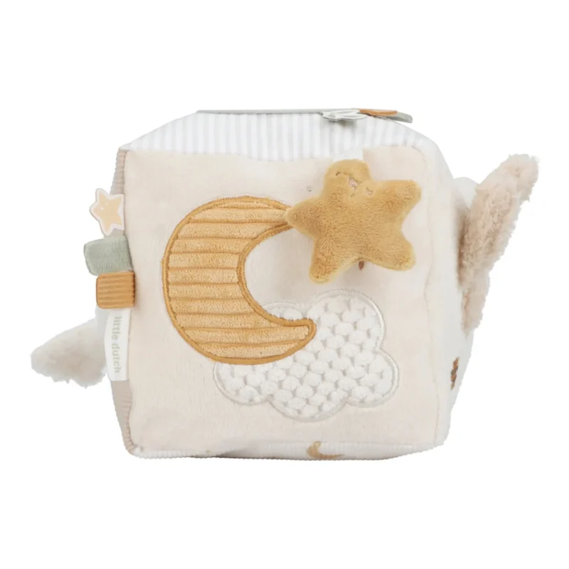 LITTLE DUTCH ΥΦΑΣΜΑΤΙΝΟΣ ΚΥΒΟΣ ΔΡΑΣΤΗΡΙΟΤΗΤΩΝ NEWBORN NATURALS GRS - Image 7