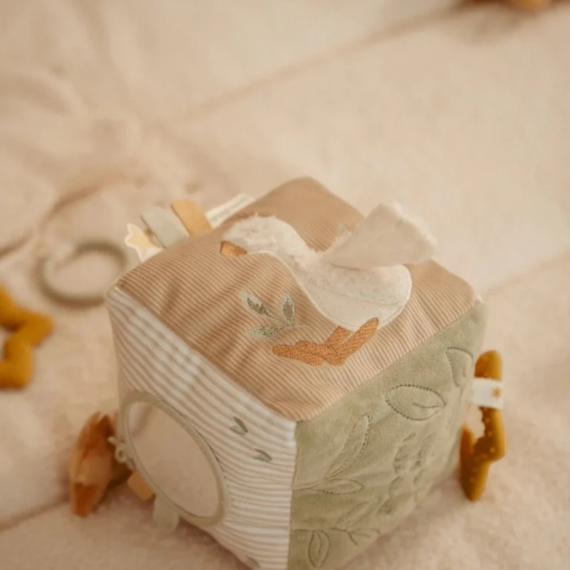 LITTLE DUTCH ΥΦΑΣΜΑΤΙΝΟΣ ΚΥΒΟΣ ΔΡΑΣΤΗΡΙΟΤΗΤΩΝ NEWBORN NATURALS GRS - Image 9