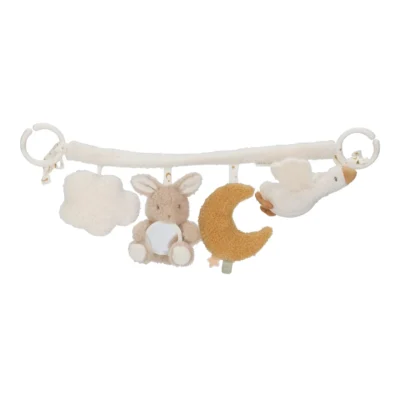 LITTLE DUTCH ΥΦΑΣΜΑΤΙΝΗ ΓΙΡΛΑΝΤΑ ΓΙΑ ΚΑΡΟΤΣΙ NEWBORN NATURALS GRS