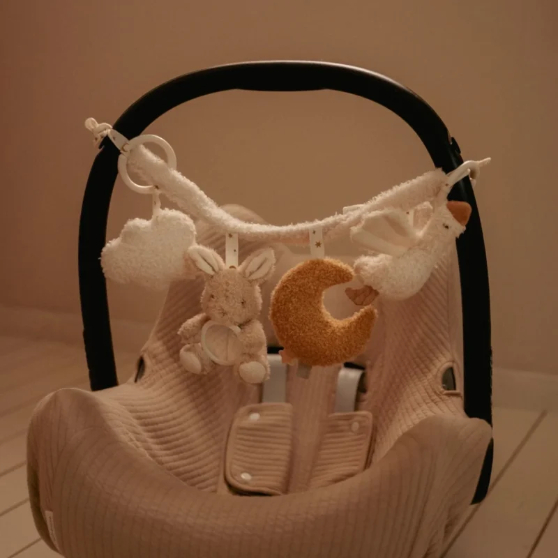 LITTLE DUTCH ΥΦΑΣΜΑΤΙΝΗ ΓΙΡΛΑΝΤΑ ΓΙΑ ΚΑΡΟΤΣΙ NEWBORN NATURALS GRS - Image 5