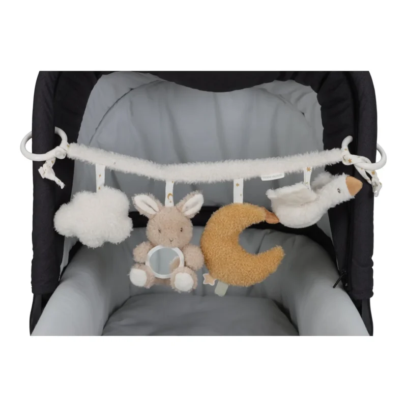 LITTLE DUTCH ΥΦΑΣΜΑΤΙΝΗ ΓΙΡΛΑΝΤΑ ΓΙΑ ΚΑΡΟΤΣΙ NEWBORN NATURALS GRS - Image 3