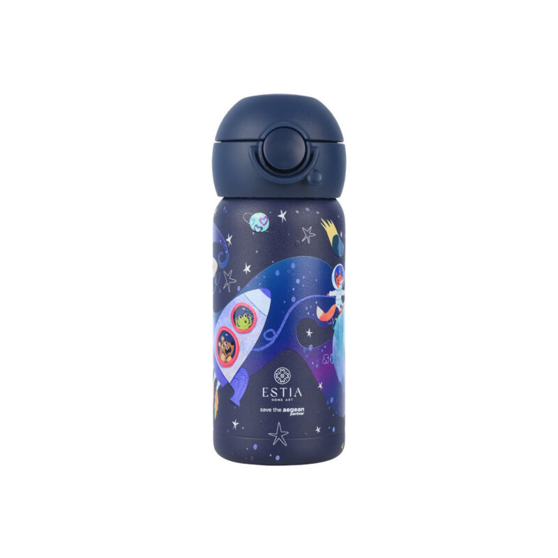 ESTIA HOME ART ΘΕΡΜΟΣ ΠΑΙΔΙΚΟ WONDER BOTTLE SAVE THE AEGEAN 350ml FORTRESS DRAGON