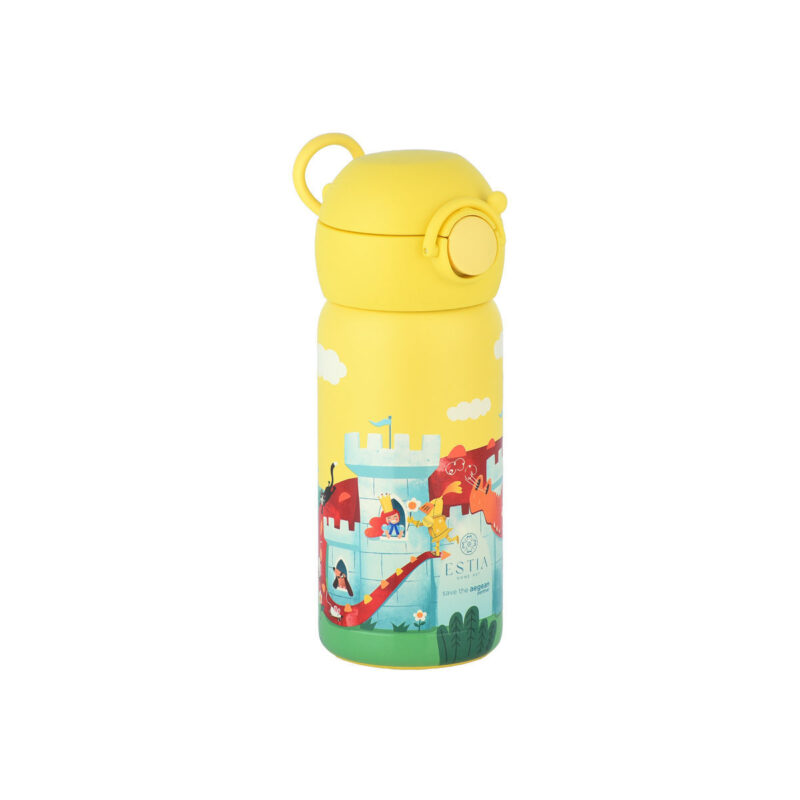 ESTIA HOME ART ΘΕΡΜΟΣ ΠΑΙΔΙΚΟ WONDER BOTTLE SAVE THE AEGEAN 350ml FORTRESS DRAGON - Image 3