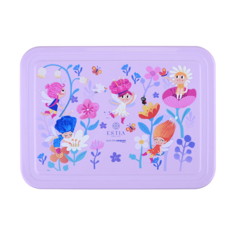 ESTIA HOME ART ΠΑΙΔΙΚΟ ΦΑΓΗΤΟΔΟΧΕΙΟ SAVE THE AEGEAN 1330ml ΜΕ 5 ΘΗΚΕΣ FAIRY TALES