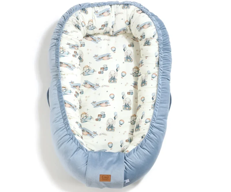 LA MILLOU ΦΩΛΙΑ ΥΠΝΟΥ BABY NEST SIMBO - WIND BLUE (NEW VERSION)