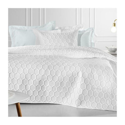 GUY LAROCHE ΣΕΤ ΚΟΥΒΕΡΛΙ ΥΠΕΡΔΙΠΛΟ 240×250 HIVE WHITE